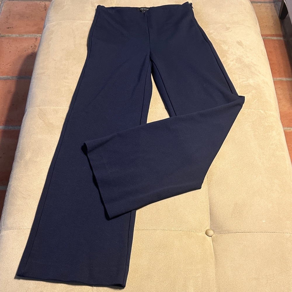 Ann Taylor dark Blue Wide Leg hi waist Pants